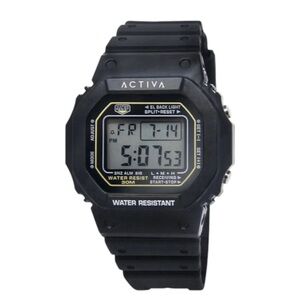 Activa Retro X Invicta Men's Digital Watch - 44.5mm. Black Color